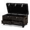 Baxton Studio Callum Brown Faux Leather Upholstered 2-Drawer Storage Trunk Ottoman 162-10517 - alternate 5